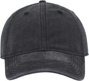 Gorra de Béisbol Negra de 6 Paneles con Visera Curva, Logotipo Personalizado Bordado, Ajustable, de Algodón Lavado, Fabricante OEM, Venta al Por Mayor - Product Image 3