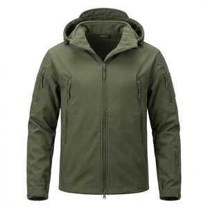 Chaqueta Táctica Softshell para Hombre, Forrada de Polar, Impermeable, Cortavientos, Ropa de Invierno - Product Image 2