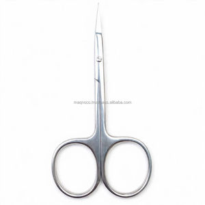 Ciseaux à cuticules en acier inoxydable à pointe fine pour droitiers, 26 dents, manche moyen, pour extensions capillaires DIY, fabrication de bijoux, personnalisé - Product Image 1