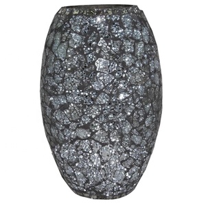 Top vente indien artisanat article fleur mosaïque verre Vases sac à main Vase Pot de fleur couleur Bronze pour vivre et décor de table - Product Image 5
