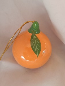 Adornos Colgantes de Navidad para Árbol de Navidad, en Forma de Frutas como Fresa, Piña y Naranja, de Cristal, Redondos, con Tamaño Personalizable - Product Image 2
