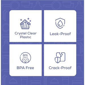 3,25 oz. Gobelets soufflés en plastique jetables transparents avec couvercles, 50 unités, parfaites pour les portions et les shots de gelée - Product Image 3