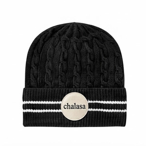 High Quality 100% Wool Jacquard <b>Beanie</b> Winter <b>Hat</b> Solid Unisex Knit Cap Custom <b>Slouchy</b> Trendy Beach Travel Street Embroidery - Product Image 2
