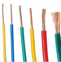 Cable Eléctrico Aislado en PVC con Conductor de Cobre de 600V, Cable THW # 12, # 10, # 8, # 6, # 1/0, # 2/0 # 4/AWG