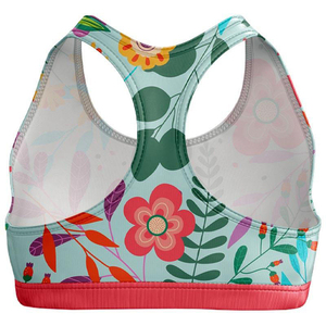 Sujetador deportivo de alto soporte sin costuras para gimnasio, fitness, running y yoga, diseño frontal simple sublimado, ropa de entrenamiento ecológica al por mayor - Product Image 2