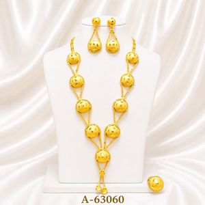 Traditional Bridal Long <b>Necklace</b> and Earring <b>Set</b> with Zircon Trendy Wedding & Party Jewelry Gold & <b>Silver</b> Plated A-63060 - Product Image 1