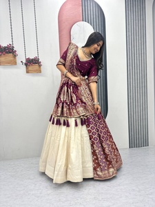 Wedding Special Trending Lehenga <b>Saree</b> Jacquard Silk Lehenga Choli Classic and Contemporary Traditional Bridal <b>Saree</b> for Wedding - Product Image 2