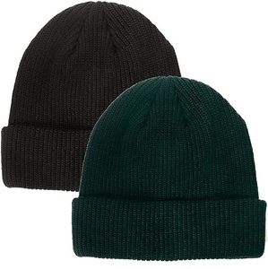 Bonnets d'hiver pour hommes et femmes, bonnets doublés en polaire, bonnets chauds d'hiver, bonnets unisexes, bonnets en tricot à revers tendance - Product Image 2