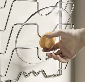 Organizador de tapas de ollas de 5 niveles, fabricado en Vietnam, de alta calidad, OEM/ODM, estante metálico de almacenamiento para puerta de armario de cocina - Product Image 4