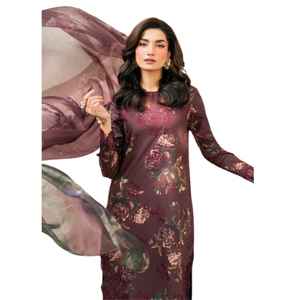 Shalwar Kameez pour femmes, design en tissu lawn, vêtements d'hiver pakistanais respirants pour les fêtes, disponibles au prix de gros - Product Image 1