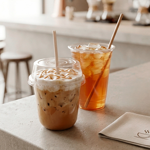 Wholesale Disposable PP <b>Plastic</b> <b>Cups</b> with Lids for Iced Coffee and Cold <b>Drinks</b> 16/22/24oz Transparent Beverage <b>Cups</b> - Product Image 1