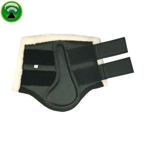Black Bull Leather Kitting Wool Horse Riding <b>Boots</b> - Product Image 5