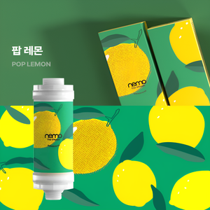 ผลิตในเกาหลี ไส้กรองฝักบัวพลาสติก กลิ่นเลมอน วิตามินซี กำจัดคลอรีนและสนิม บำรุงผิว กลิ่นหอมอโรมาเธอราพี สำหรับใช้ในครัวเรือน - Product Image 2