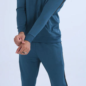 Conjunto Deportivo Informal de Manga Larga para Hombre, Traje Deportivo Elástico para Entrenamiento, Conjunto de Dos Piezas de Pantalones Deportivos para Hombre - Product Image 6