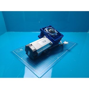 EUGENE TECH <b>Worm</b> Reducer + Servo Motor NMRV 050+MSMD082S1T Servo Motor <b>Gear</b> Reducer Assembly Used As Is Legacy Semiconductor E - Product Image 4