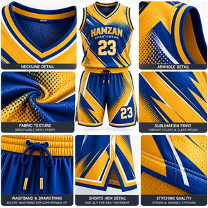 Wholesale Custom Basketball Uniforms Men Youth Personalized Team Jersey Shorts Set with Logo and Player <b>Numbers</b> - Product Image 6