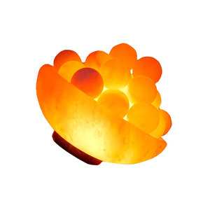 Lampe de sel de l'Himalaya de qualité supérieure, ronde, faite à la main, en cristal naturel, lumière chaude, décoration d'intérieur, lumière d'ambiance moderne, artisanat naturel - Product Image 3
