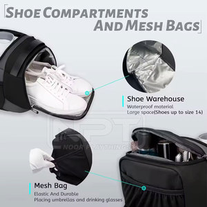 Sac de sport personnalisé, sac de voyage pour équipement sportif, bagage avec intérieur spacieux, tissu durable, plusieurs poches - Product Image 5