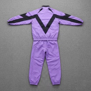 <b>Nylon</b> Windbreaker Tracksuit Patchwork Lightweight Jacket Custom Screen Print logo <b>Nylon</b> Jacket and <b>Joggers</b> Track Pants Set - Product Image 2