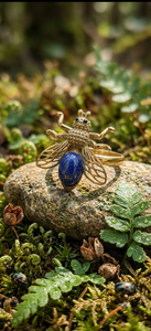 Gold Tone <b>Bee</b> Crystal Insect Brass Alloy Brooch Engagement Party Wedding Unisex Daily Wear <b>Gift</b> - Product Image 2