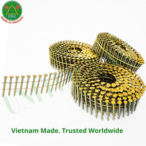 Clavo de alambre en espiral de grado industrial de 15 grados, 1-3/4" x 0.086, 9000 unidades, vástago de anillo con punta de diamante, precio competitivo, fábrica de Vietnam - Product Image 5