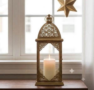 Traditional Metal <b>Large</b> Moroccan Wedding <b>Lantern</b> Set Handmade Durable Eco-Friendly Customizable Hanging Floor Home Decor - Product Image 2