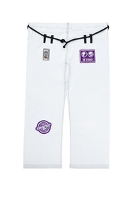 Kimono de Jiu-Jitsu BJJ Blanc Premium 450 GSM en Coton Tissé Perlé Séchage Rapide Respirant Léger Compétition - Product Image 3