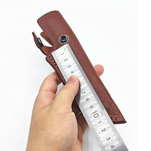 Funda de cuero premium para cuchillo de hoja fija, para caza, camping, supervivencia al aire libre y bushcraft. - Product Image 5