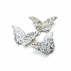 Vente en gros de pierres naturelles de jaspe dalmatien, ailes de papillon 3D sculptées, pierre énergétique, spécimen minéral de guérison, décoration de bureau - Product Image 6