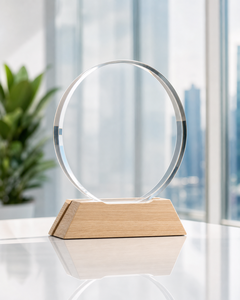 Trofeo de Acrílico Moderno Personalizado con Superficie Pulida y Diseño Independiente para Reconocimiento Elegante de Logros y Hitos - Product Image 3