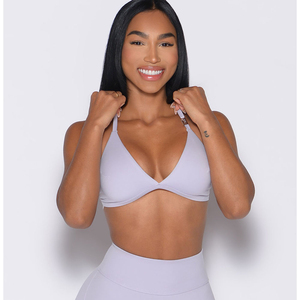 High Demand Sports <b>Bra</b> Adjustable <b>Straps</b> Bikini Cut Top Deep V Front High Impact Women Fitness Best Selling Sports <b>Bra</b> OEM Size - Product Image 1