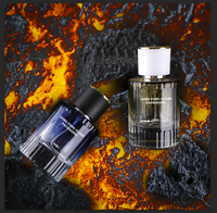Bouteille de parfum au design personnalisé de 50ml en vrac flacons de parfum vides en verre avec bouchon en pierre
