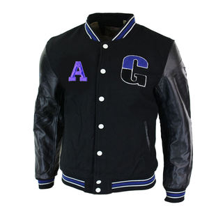 Chaqueta Varsity Formal Personalizada con Parches de Lona, Estilo Vintage para Hombre, Ropa Urbana de Primavera, Estilo Universitario de Béisbol - Product Image 1