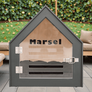 Casa para Perros y Gatos Pequeños de Madera Maciza Moderna y Ecológica XWOOD, Fácil de Instalar en Interiores, para Todas las Estaciones - Product Image 2