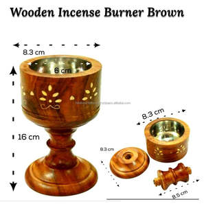 Luxury Solid Acacia Wood <b>Bakhoor</b> <b>Burner</b> Handmade New Mubhar Medkhan Finish Multipurpose Incense <b>Burner</b> for Home Office Decor - Product Image 4