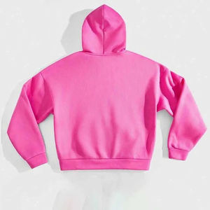 เสื้อฮู้ดซิปแบบครอปผ้าคอตตอนหนานุ่ม 100% ทรงโอเวอร์ไซส์ ไหล่หลวม ใส่ได้ทั้งชายหญิง รับสกรีนลายตามสั่ง - Product Image 2