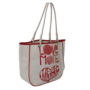 Bolsos de mano de moda para mujer con estilo con ribete lateral y superior, bolso de mano de lona con asa de cuerda de algodón - Product Image 2