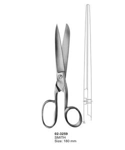 Tijeras para Cortar Vendajes Smith de 180 mm, Tijeras Quirúrgicas de Acero Inoxidable para Vendajes, Instrumento Médico Reutilizable - Product Image 1
