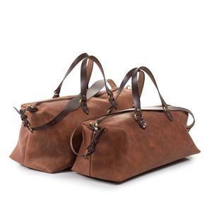 กระเป๋าหนังแท้พรีเมียมสำหรับผู้ชาย กระเป๋าหนังแบบดัฟเฟิลระบายอากาศได้ดี สั่งทำได้ ขายออนไลน์ - Product Image 6