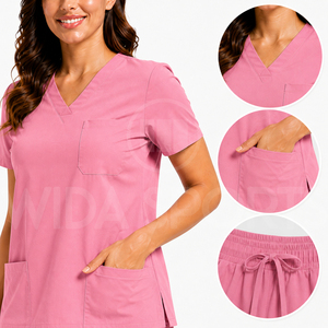 Conjunto de Uniformes Médicos para Enfermeras, Uniformes de Hospital Transpirables, Tela Antiarrugas, Ropa Médica Personalizada, Proveedor de EE. UU. - Product Image 3