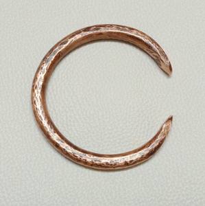 Brazalete de cobre macizo y pesado para hombre, brazalete de cobre puro, brazalete rústico martillado, regalo para él, joyería de cobre para hombre - Product Image 4