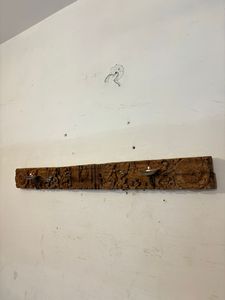 Panel de Madera de Teca Vintage, Estilo Moderno de Mediados de Siglo, Tallado en Relieve, Artesanía, Decoración de Pared para Hogar u Oficina, Muebles de Exterior - Product Image 3