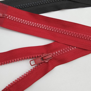Fermeture éclair en résine en gros 5 #   Couleur de résine, couleur vive # 3 Fermetures éclair en nylon à extrémités ouvertes en résine plastique pour vêtements - Product Image 4