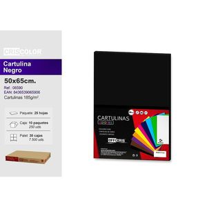 กระดาษการ์ดสีดำ Oficris ขนาด 50x65 ซม. น้ำหนัก 185 กรัม/ตร.ม. สำหรับทำสมุดภาพ - Product Image 1