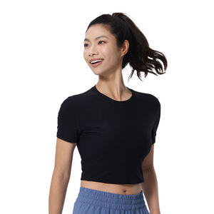 Camiseta deportiva de manga larga, camiseta de compresión de alta calidad, ropa informal ajustada para mujer, top de yoga, camiseta de compresión. - Product Image 1