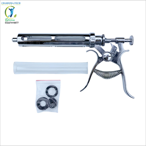 Jeringa Veterinaria Profesional Multidosis, Cuerpo Metálico, Dosis Ajustable 30ml 50ml, Herramienta Médica para Ganado - Product Image 2