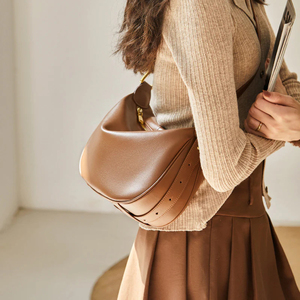 Bolso Bandolera de Cuero Genuino de Vaca de Alta Calidad para Mujer, Elegante, con Colores y Logotipo Personalizados, Cremallera, Venta al por Mayor, OEM, Interior - Product Image 6