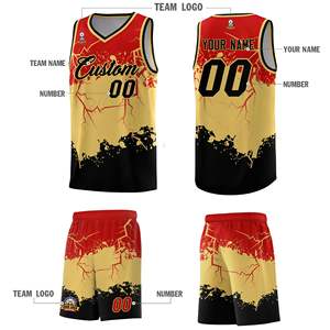 Maillots et shorts de basketball personnalisés avec logo, en tissu mesh, vente en gros, vêtements de sport pour jeunes, toutes tailles - Product Image 4