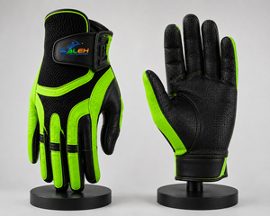 Gants de golf personnalisés noir et vert fluo, respirants, haute performance, antidérapants, séchage rapide, pour le sport, OEM ODM, vente en gros - Product Image 6