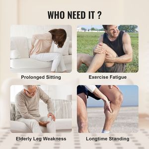 Massaggiatore per Gambe a 2 Livelli di Riscaldamento e 3 Modalità di Compressione d'Aria per Gambe, Piedi, Polpacci, Cosce e Ginocchia - Product Image 6